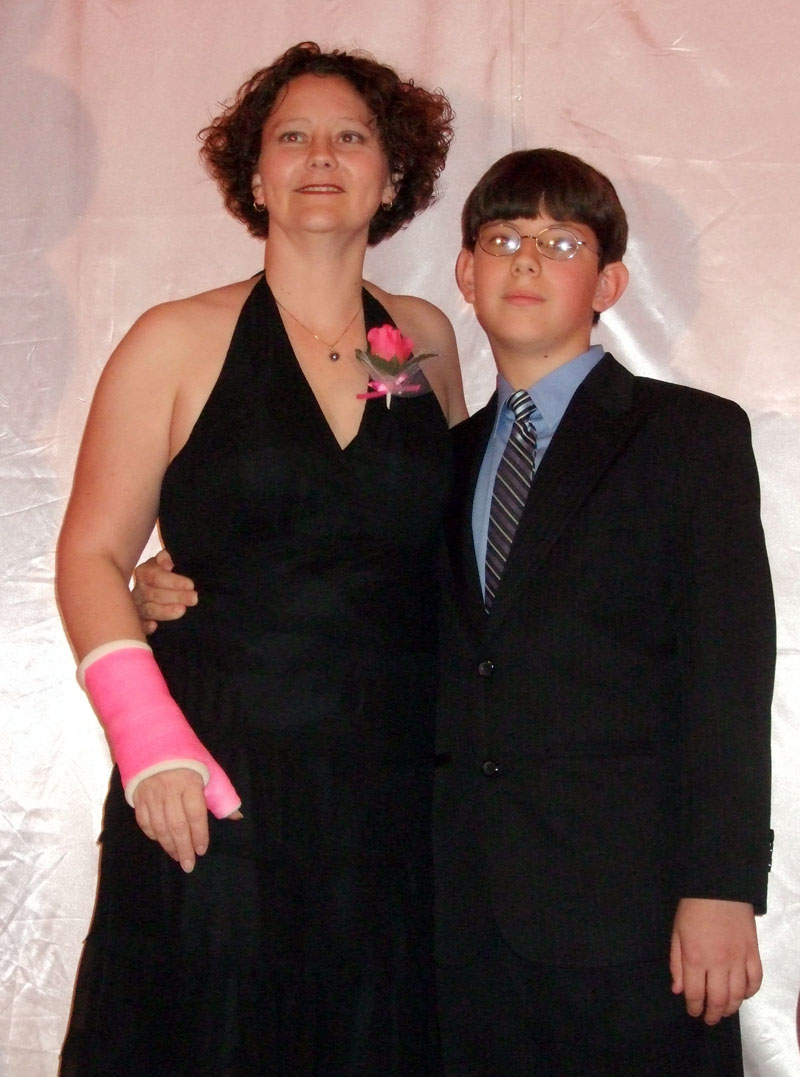 photo of mother and son